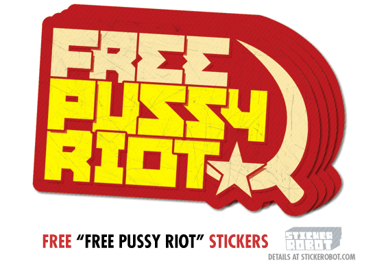 free pussy riot stickers