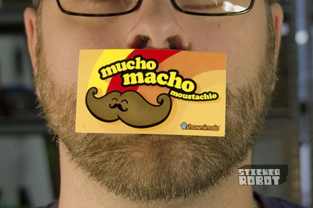 Moustachio Stickers, Shawnimals