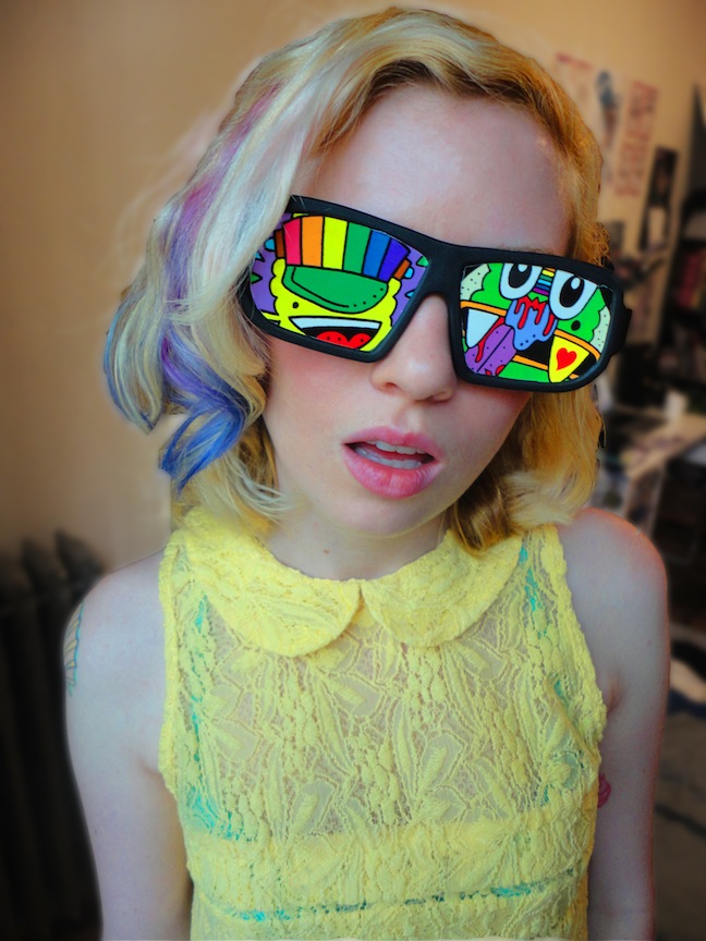 tyler super rad sticker sunglasses