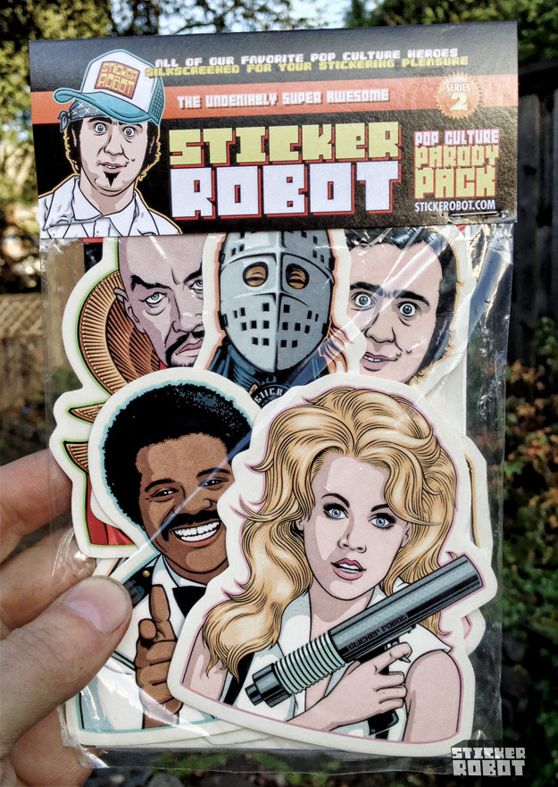 sticker robot pop culture parody sticker packs, series two