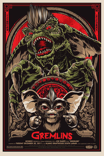 gremlins silkscreen poster