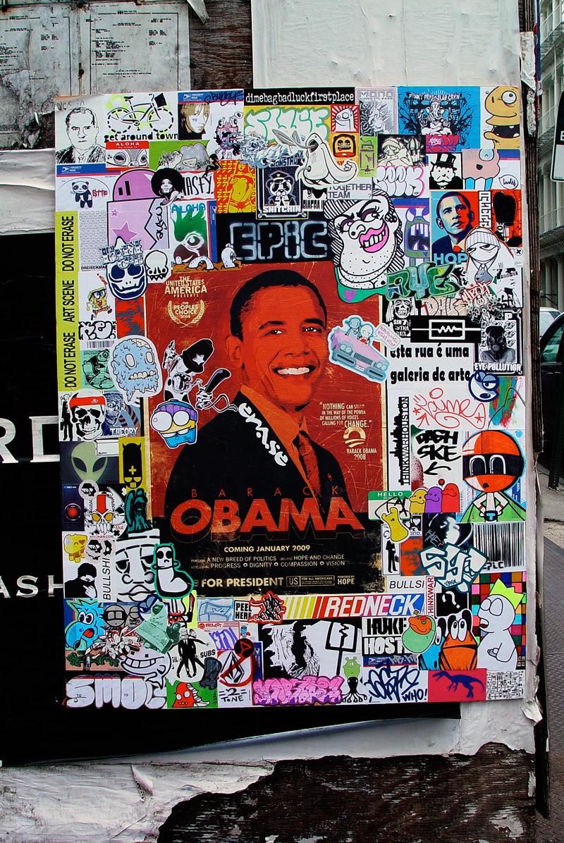 outdoor vinyl stickers obama poster by zoltron