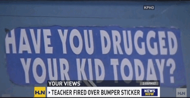 bumper sticker fired teacher