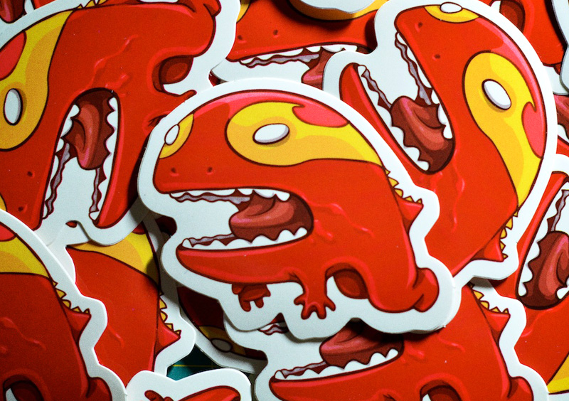 an image of die cut stickers