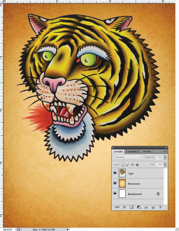 photoshop tutorial for making tattoo stickers