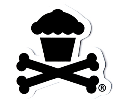 die cut vinyl cupcake sticker