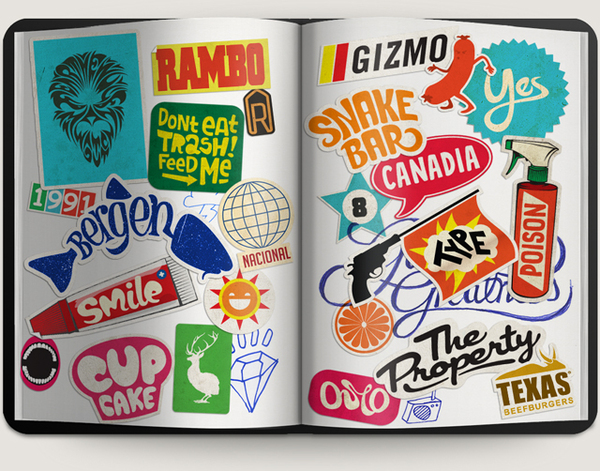 book of diecut stickers