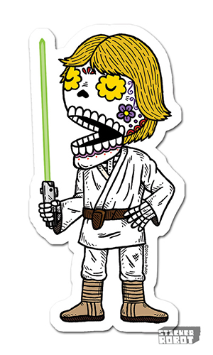 Luke Skywalker Vinyl Diecut Sticker