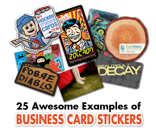 Business Card Stickers, 25 Creative & Unique Examples To Inspire