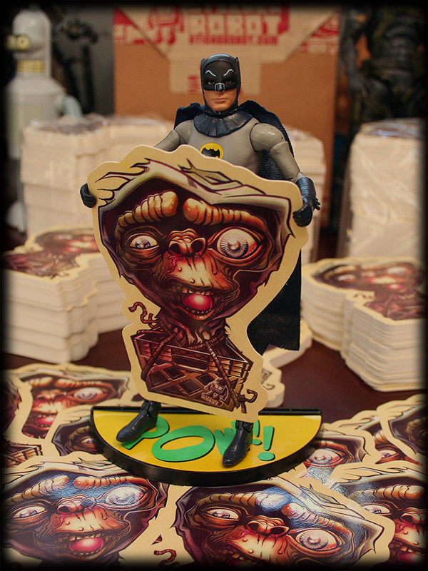 Batman likes E.T. Custom Shaped Stickers!