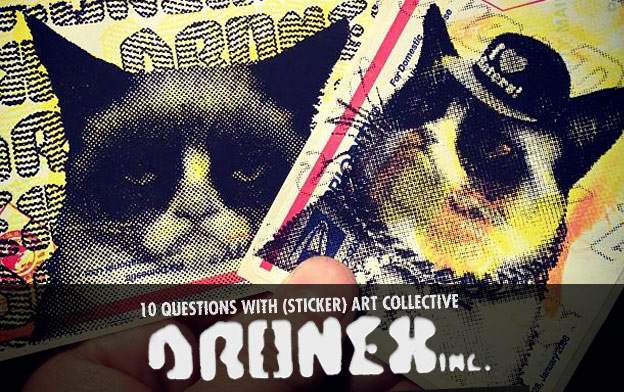 street art stickers dronex