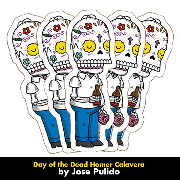 custom day of the dead stickers