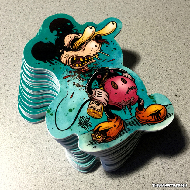 Mickey Custom Shape Sticker