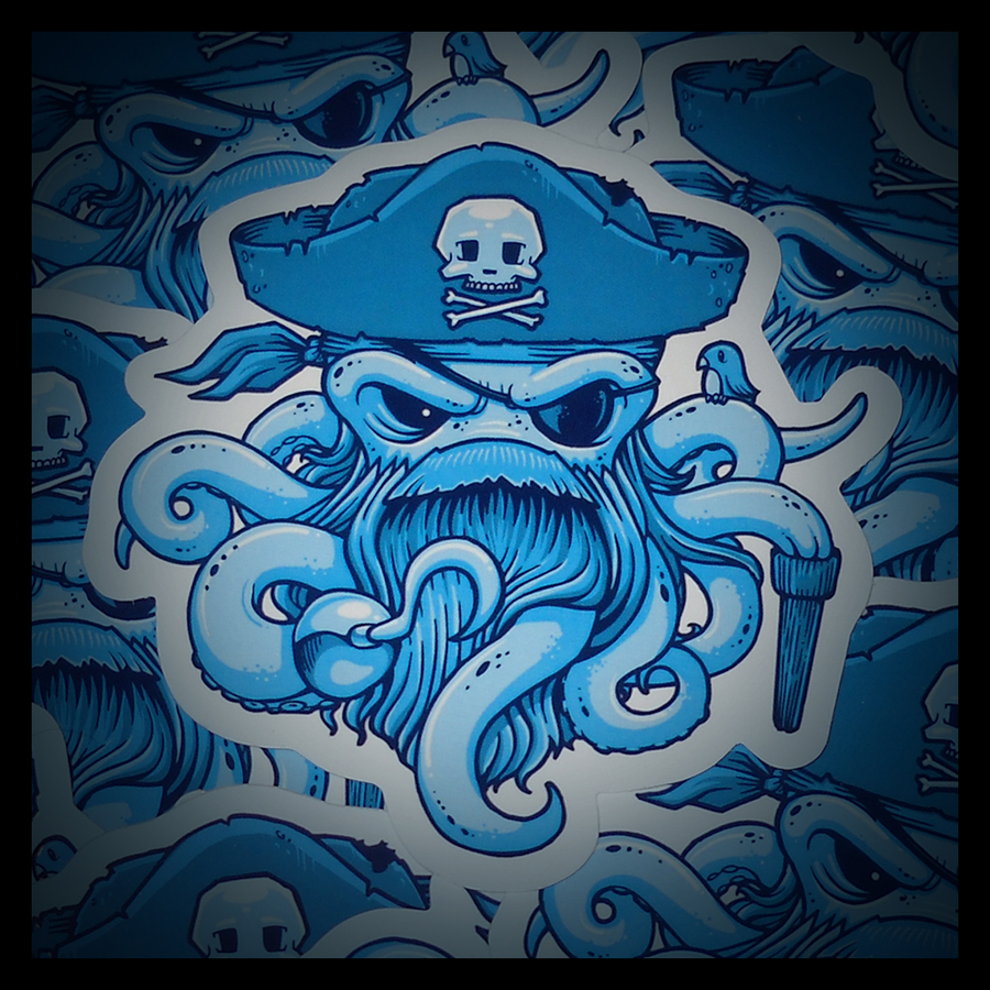 Arrrctopus Custom Shape Vinyl Sticker