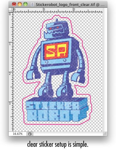 Clear Stickers  Sticker Robot Custom Stickers