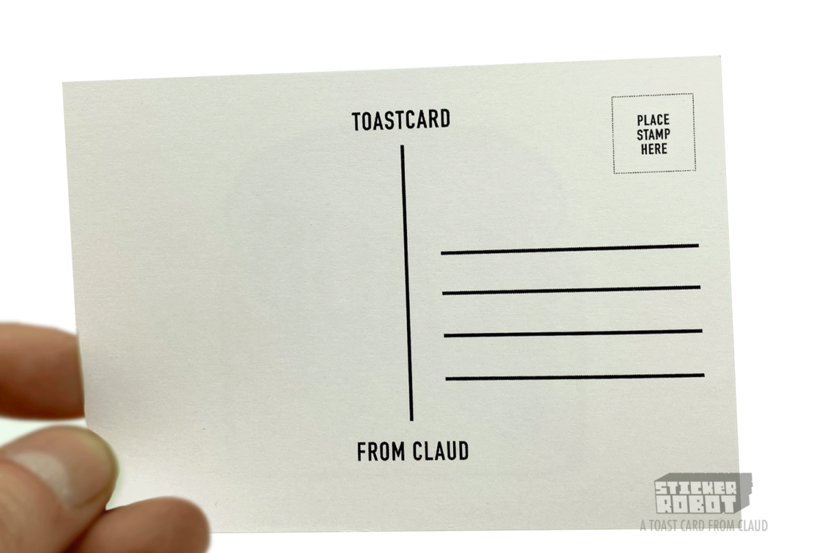 Postcard Stickers Sticker Robot Custom Stickers