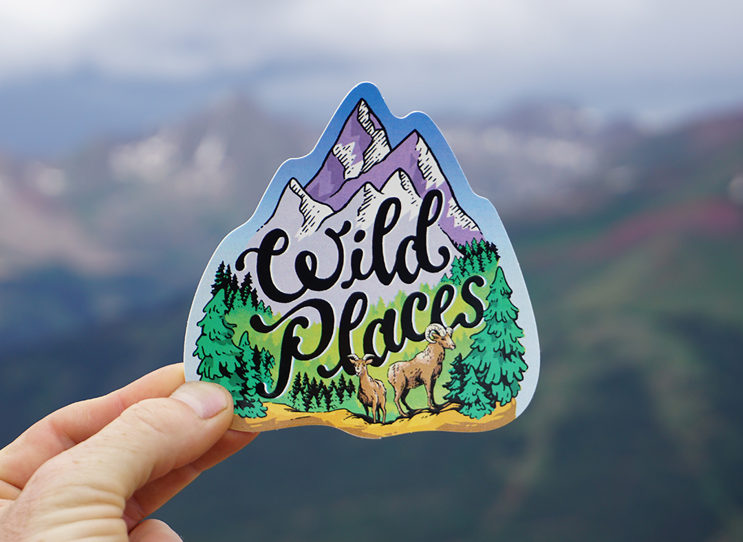 wild_places_outdoor_silkscreen_sticker Sticker Robot Custom Stickers