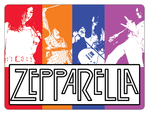 led zeppelin cover band stickers