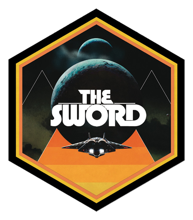 die cut stickers for my band the sword