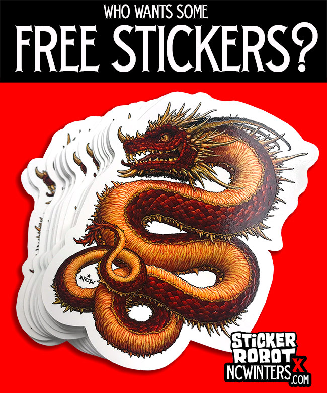 want some free diecut stickers?