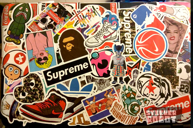 10 Completely Sticker  Covered  Laptops  Sticker  Robot 