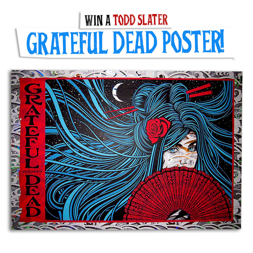 grateful dead sticker poster silkscreen