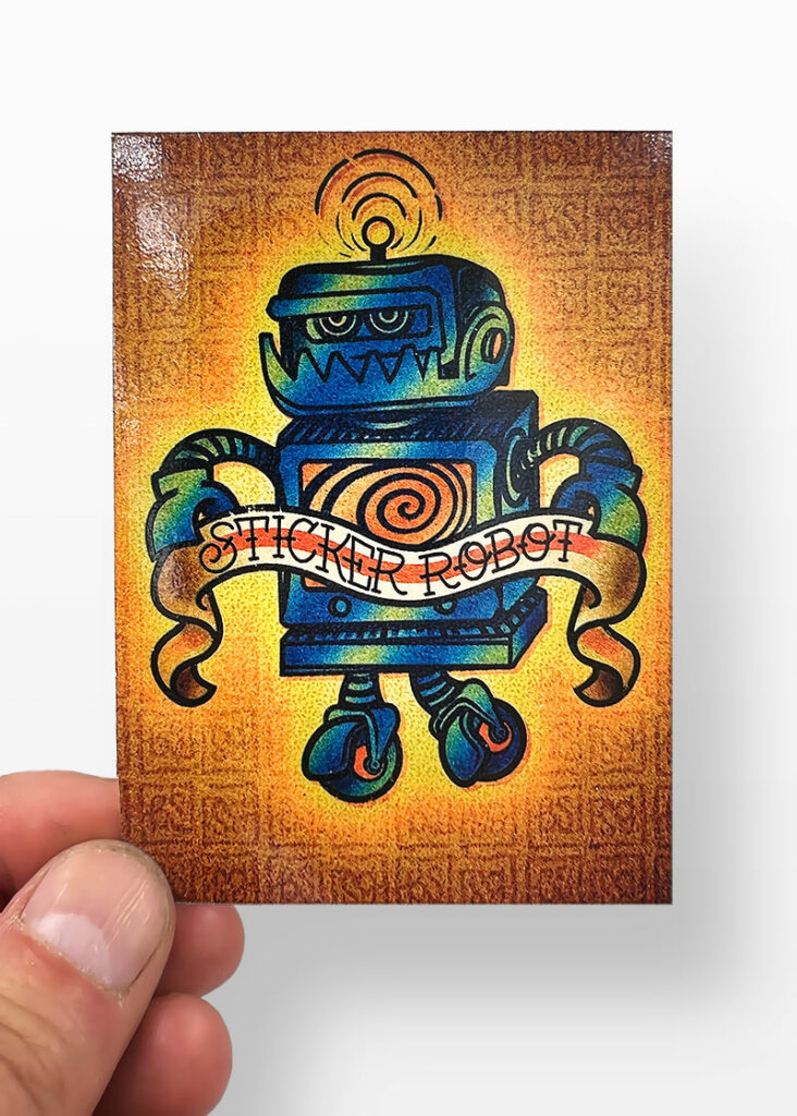 Why Silkscreen?  Sticker Robot Custom Stickers