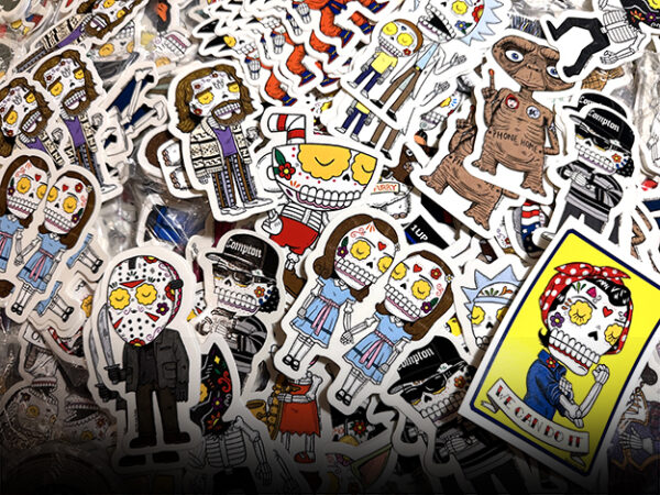 Die cut silkscreen stickers almost ready for fulfillment