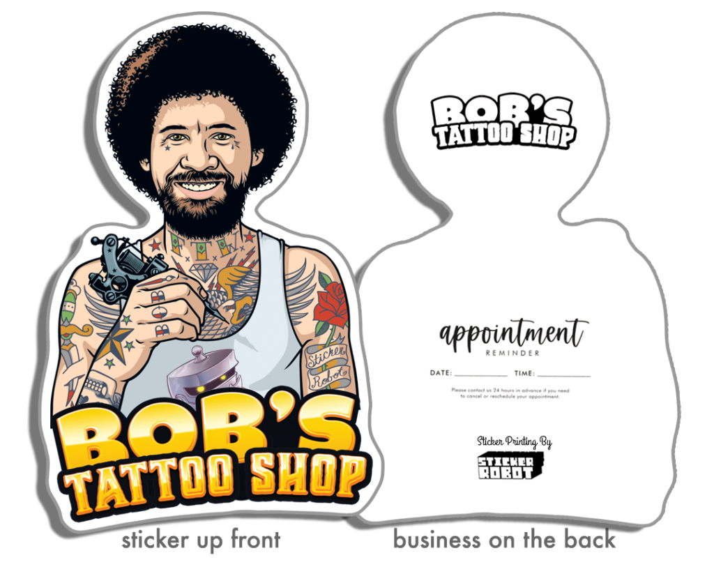 custom stickers with back printing