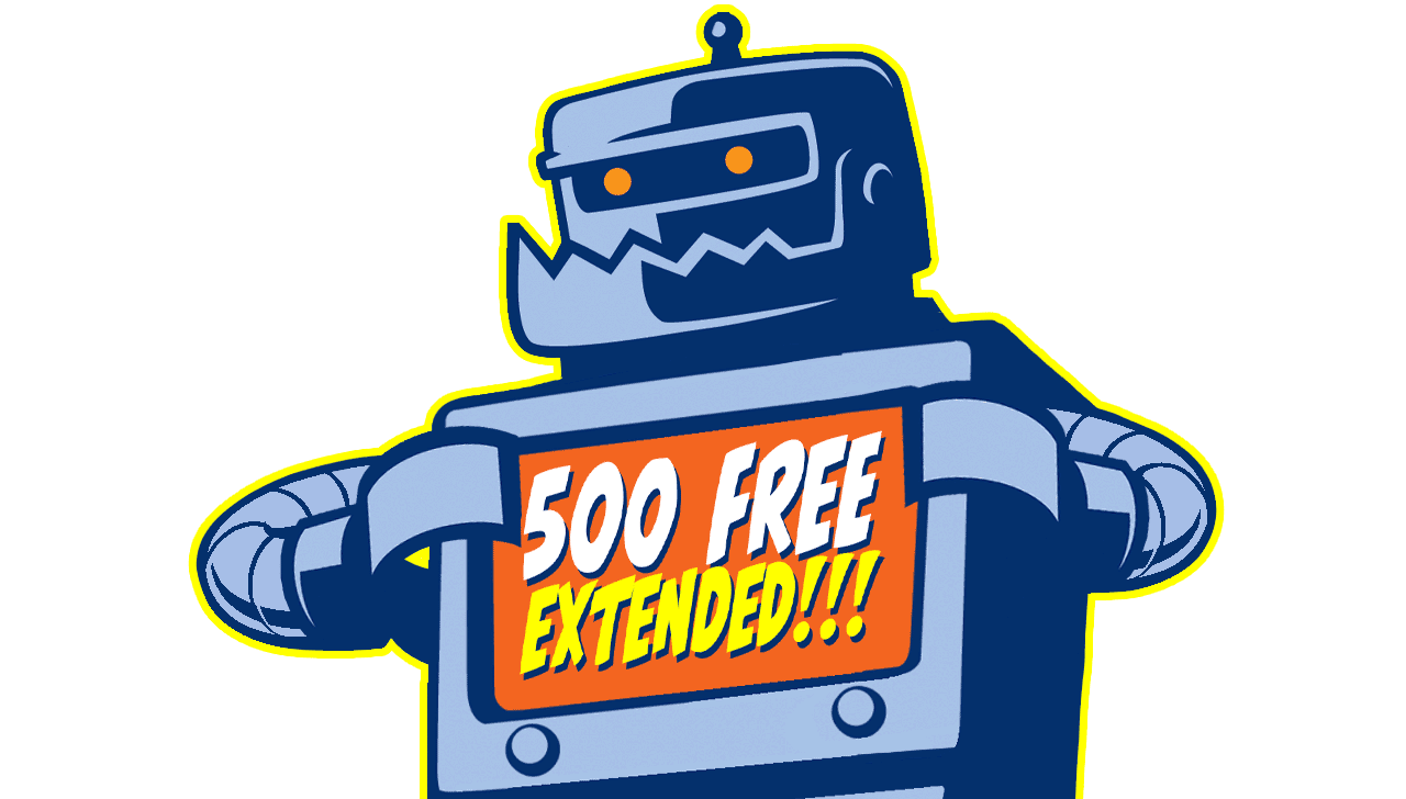 500freestickersextendedMOBILE2023 Sticker Robot Custom Stickers