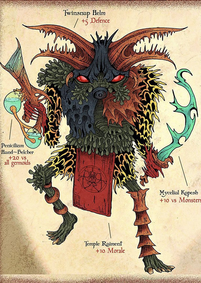 ardent xeno art dungeon character creature