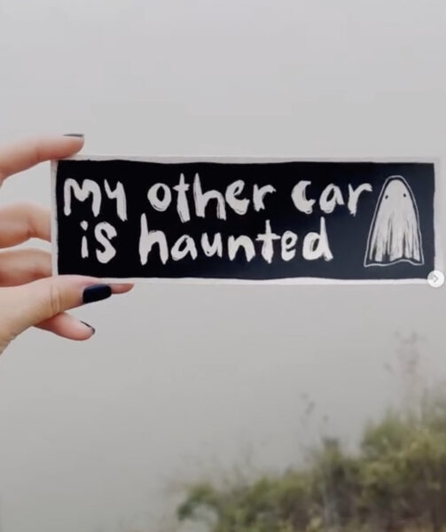 Screenshot ghostie bumper stickers