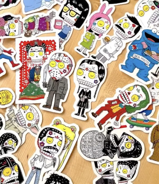 Screenshot Day of the Dead Pop Culture Stickers