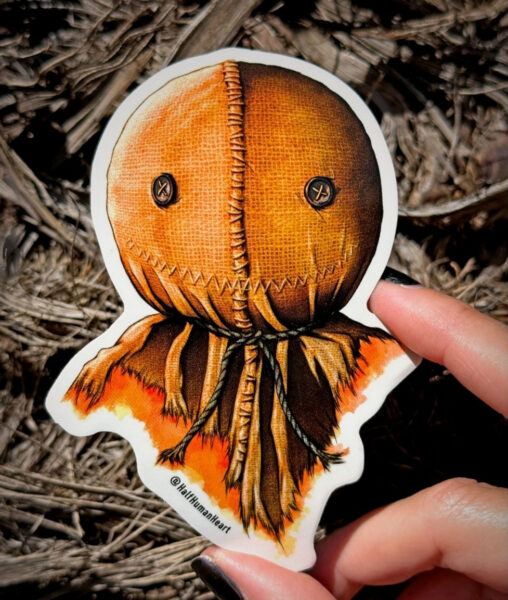 half-human day 13 sticker by artist Half-Human