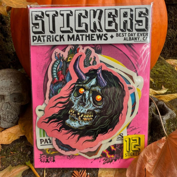 patrick mathews day 14 sticker by artist Patrick Mathews