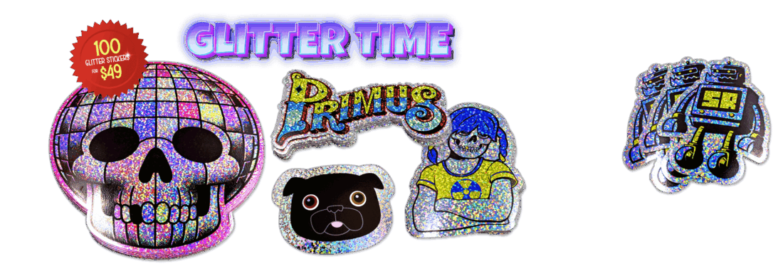 100 Glitter Stickers for $49