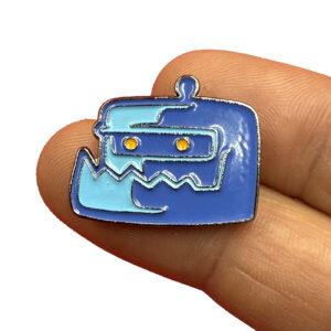 Sticker Robot Pin (Blue)