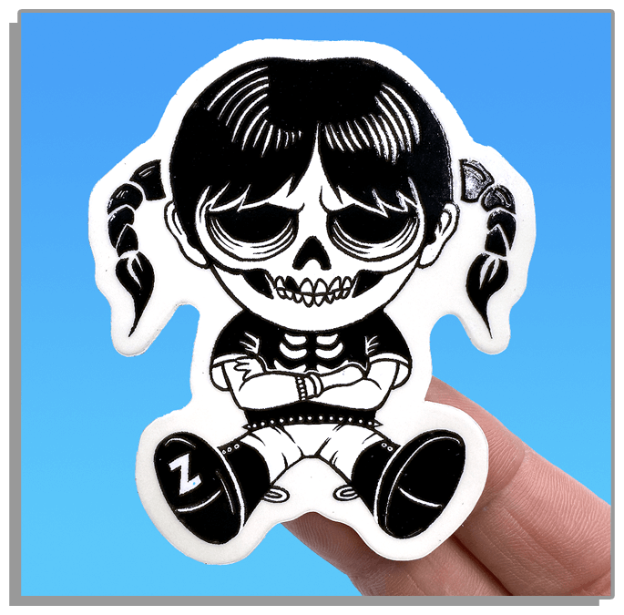 500 Free Stickers White Vinyl